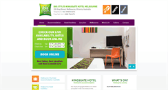 Desktop Screenshot of kingsgatehotel.com.au